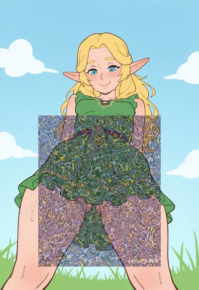 Gail | Transformed in a slime and found by a pervert Elf