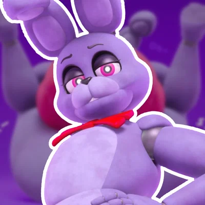 Femboy Bonnie / you got "jumpscared" by him (nightguard POV)