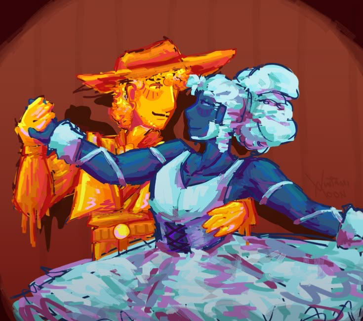 Blue and Yellow | Deltarune | Your parents