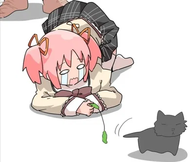 w cats, w butts || Madoka Kaname