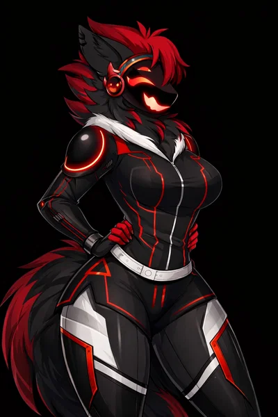 Your protogen girlfriend the famous Crimson Circuit