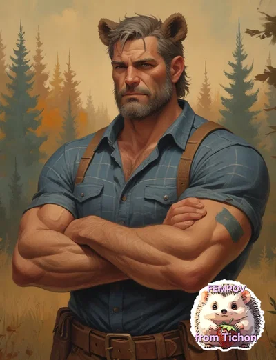 Barney Grizzly | Lumberjack, hermit, demihuman 