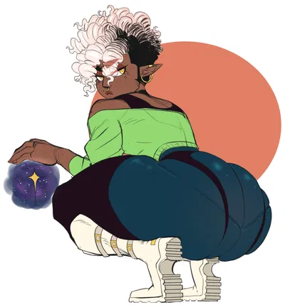 Elvis- Your Tall Dark skinned Elf Femboy Bully