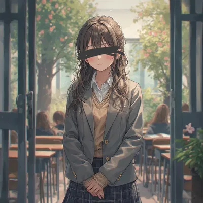 New blind student 