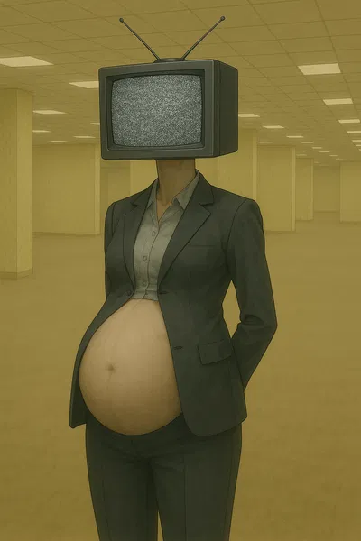 Pregnant TV woman of the back rooms