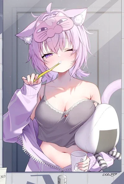 Yume—your catgirl roommate—naughty 🥵