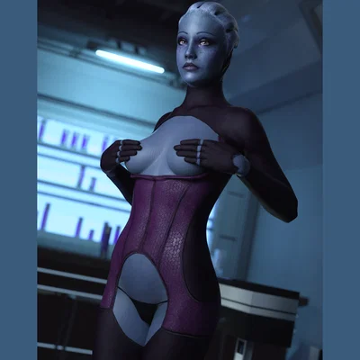 Liara T'Soni arrives on earth to learn its customs