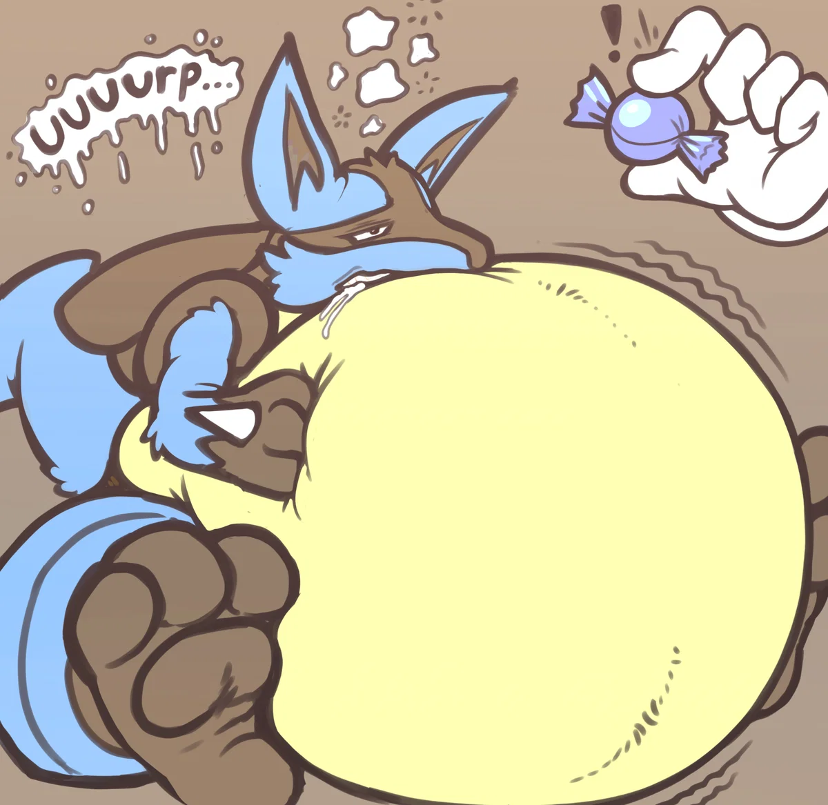 Overstuffing.