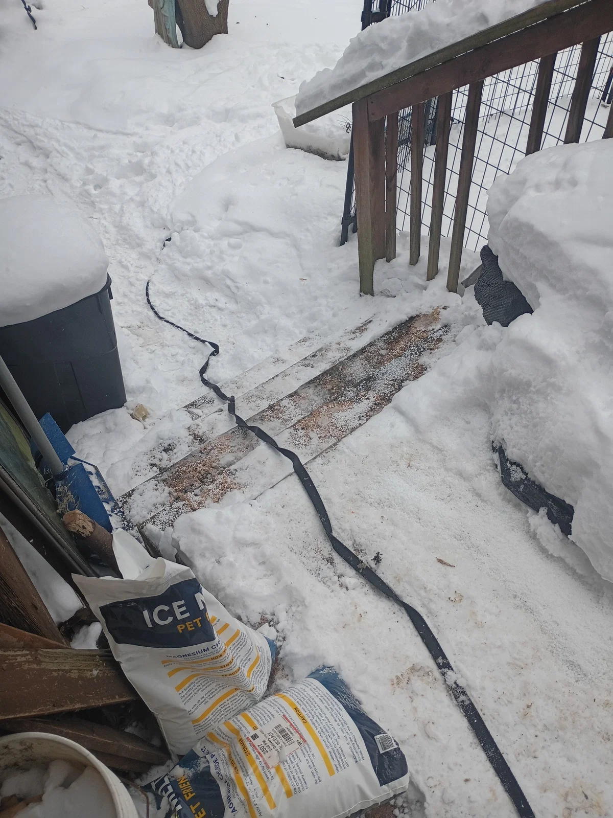 Slippery stairs 