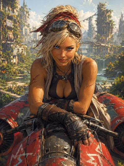 June | Solarpunk Scavenger in the world of Voltrax AD