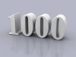 We made it to 1000!!! Thank you alllllll!