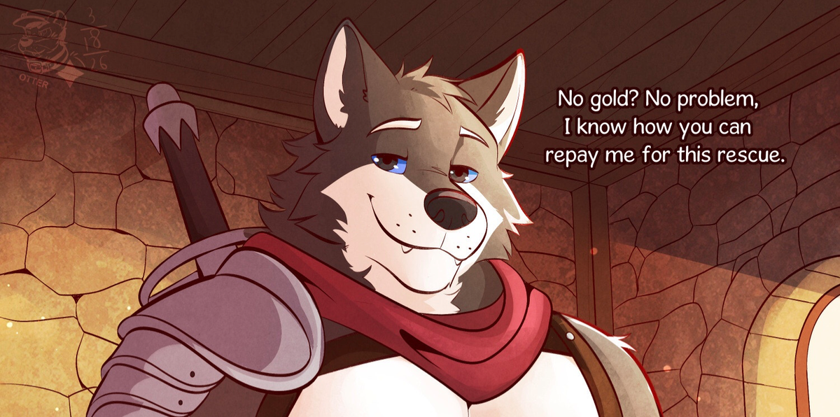 Repaying your knight in more than gold (ottertale)