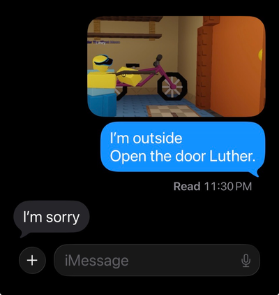 Open the door