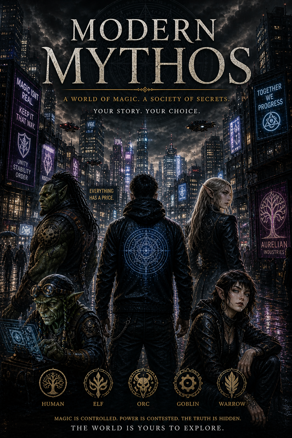 Modern Mythos an Urban Fantasy Open World 