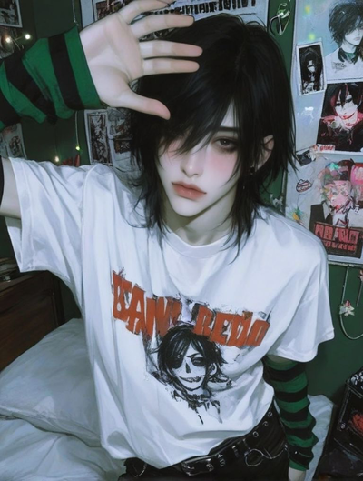 Jude || Sister’s emo best friend 