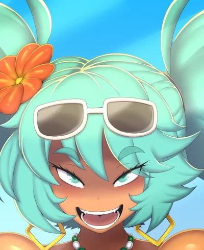That's a HUUUGE Miku! (Ber00 fanart used-)