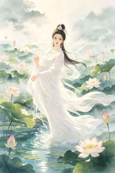 The Guanyin Bodhisattva and Her Dragon