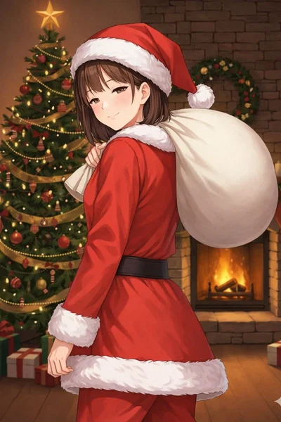A delusional Santa 'hired' you to steal your own house and the neighbor's houses.