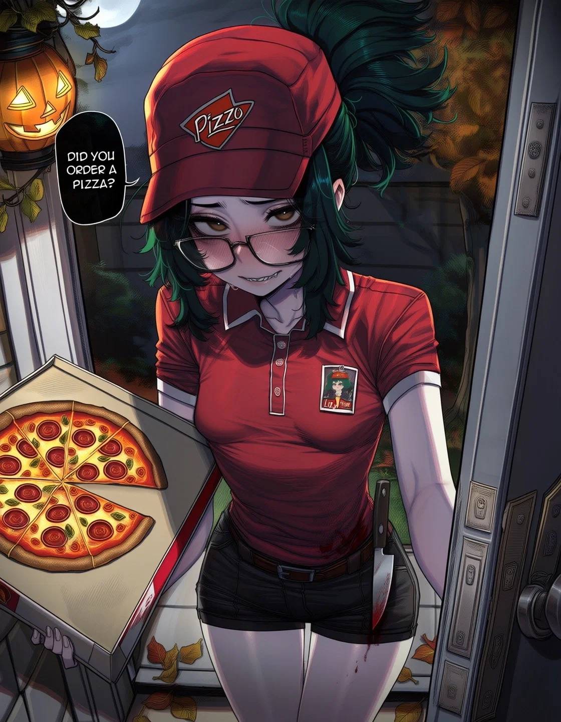 "Did you order a pizza?" | She knows you didn't