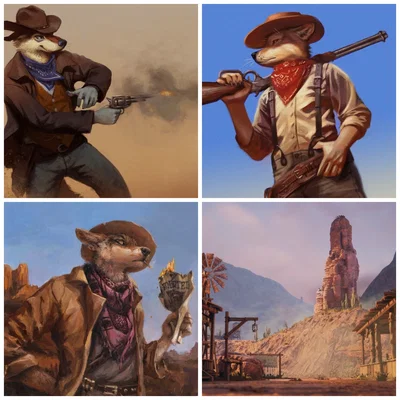 Kidnapped by a gang of scaaary outlaws! -  /Furry 