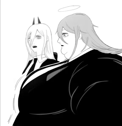 Angel Devil and Power (Man boobs, more like devil boobs)