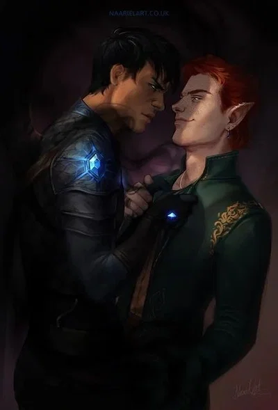 Azriel and Eris (acotar) ~ two mates