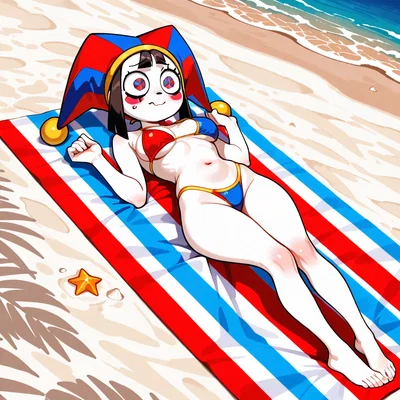 Pomni - Beach Day With Your Jester [Some spoilers for episode 9]