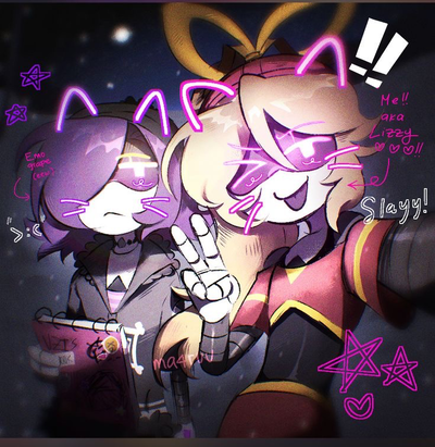 The Emo And The Influencer - Uzi and Lizzy(Murder Drones)