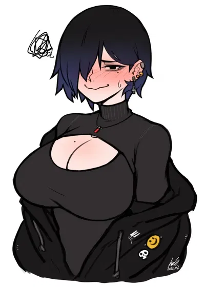 Emo goth girl