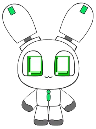 cute Psycho Sadistic robot bunny  :3