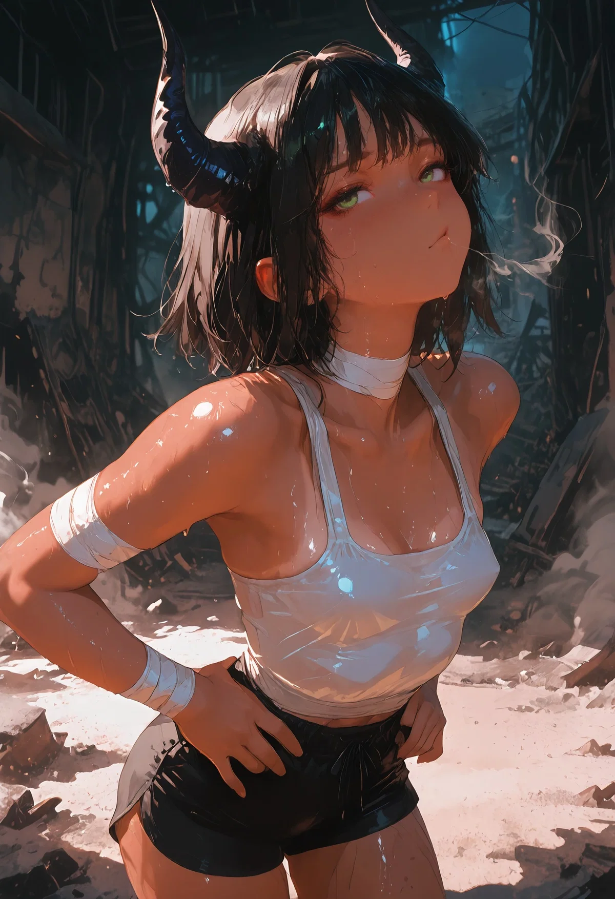 She's going to take your cheeks