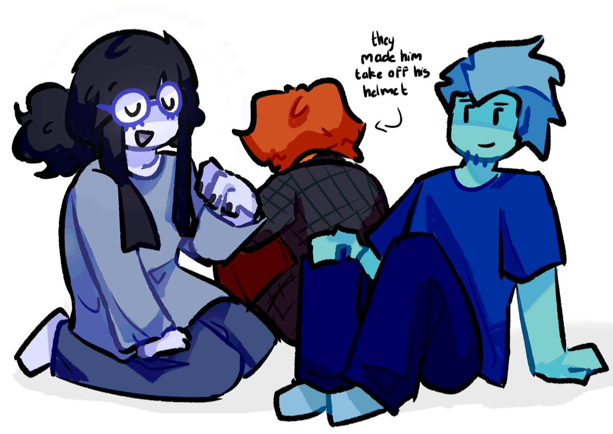 Reginald, Robur, Azuri, and Cassie College AU | Block Tales Demo 5