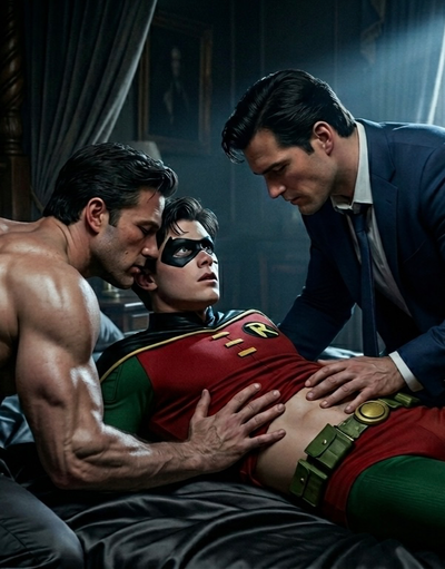 SUPERBAT- Bruce Wayne and Clark Kent- trio
