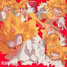 -[HAHAHAHA! IS THAT ALL?!]- fleetway super sonic guy