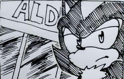 Shadow at Aldi