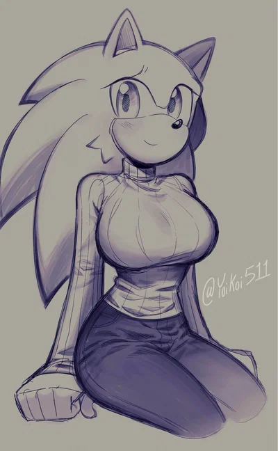 Bakery worker Sonic X Customer Shadow (Sonadow)
