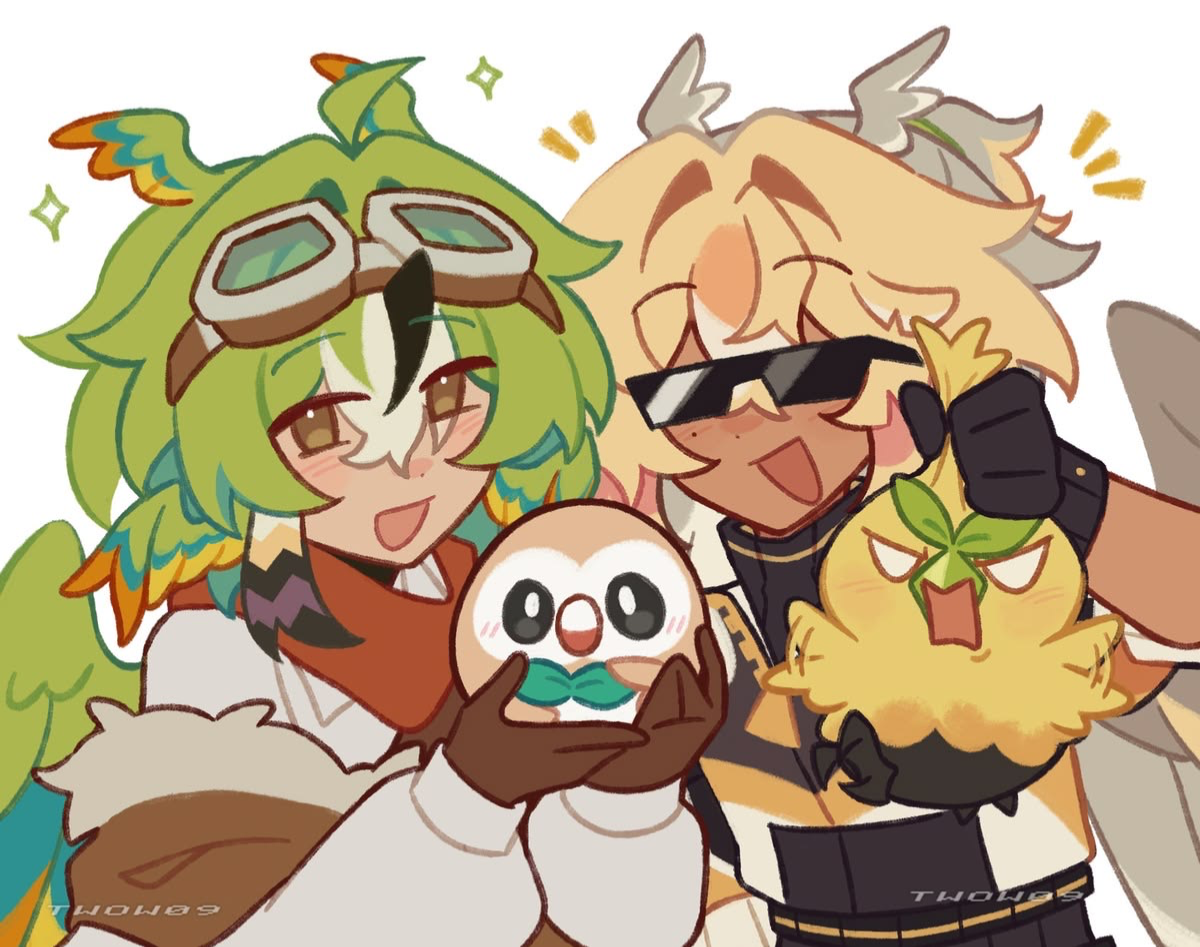 TheobaldTheBird and ParrotX2