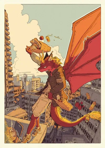 Dragon in Khaki Armor