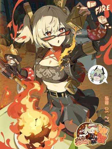 you created a flamethrower only for Zeus to strike it down destroying it but BURNICE from Zenless Zone Zero Appeared
