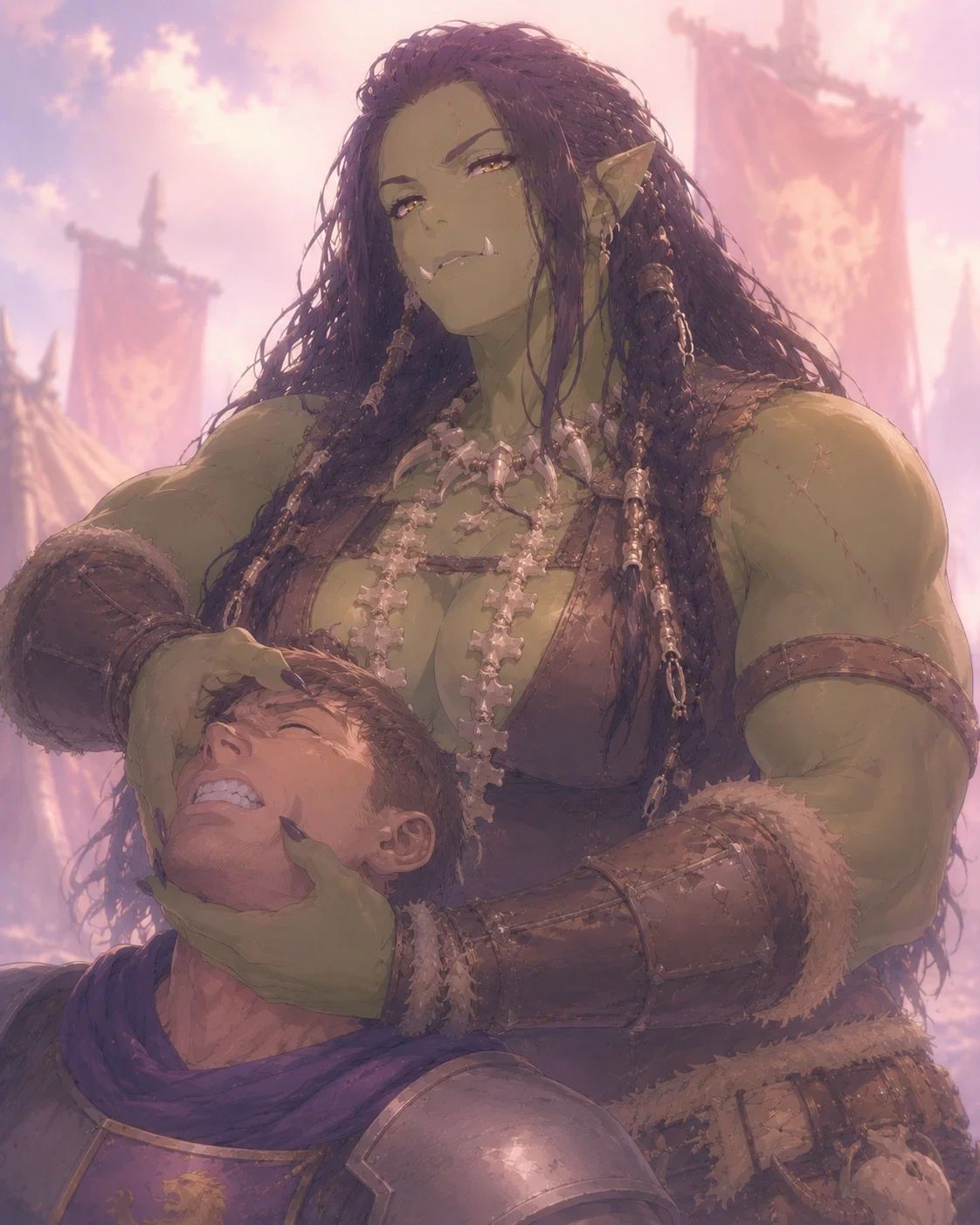 Captured By The Orc Chief Who Makes You Her Personal Chef Instead of Breaking Your Neck