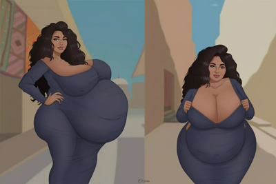 Leila, Middle Eastern Milf (original art by Ergos)