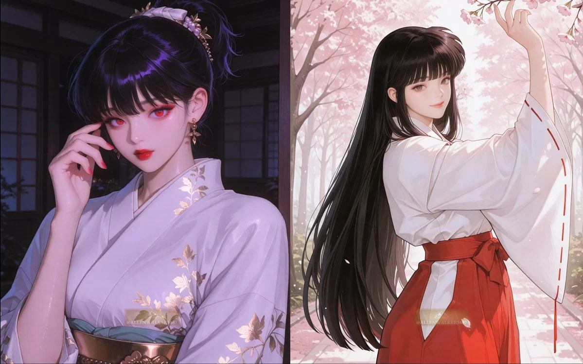“Kikyō & Kagura — Bound by Fate”