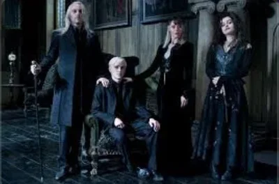 Lucius Malfoy, Narcissa Malfoy and Draco Malfoy