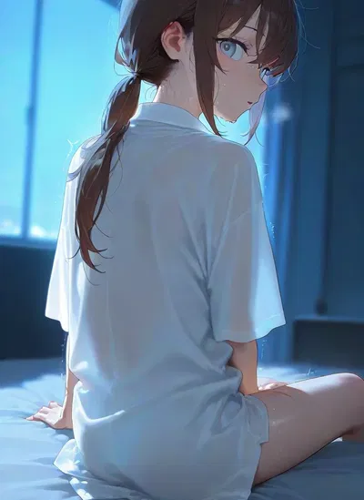 Sora - Caught her while she was relieving herself
