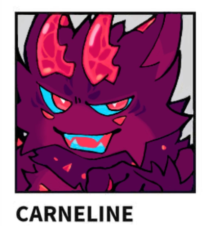 red jolly rancher cat i think? are they a cat? idk i haven’t play kaiju paradise in a while