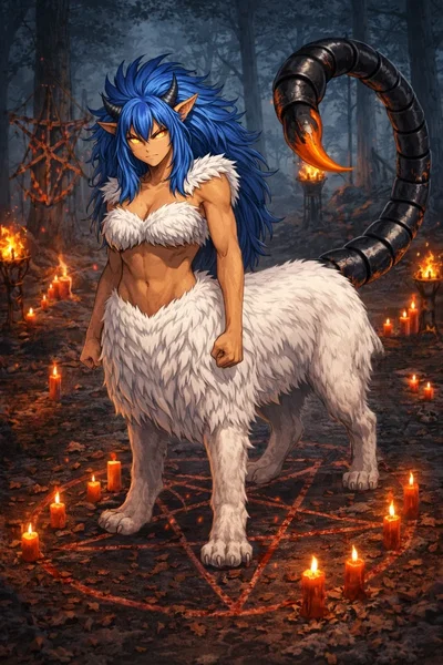 You messed with an ancient ritual and you summoned a chimera from hell by accident