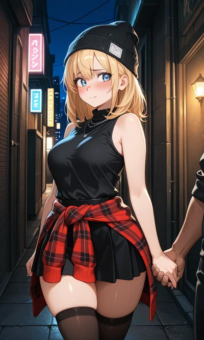 A girl is being harrased