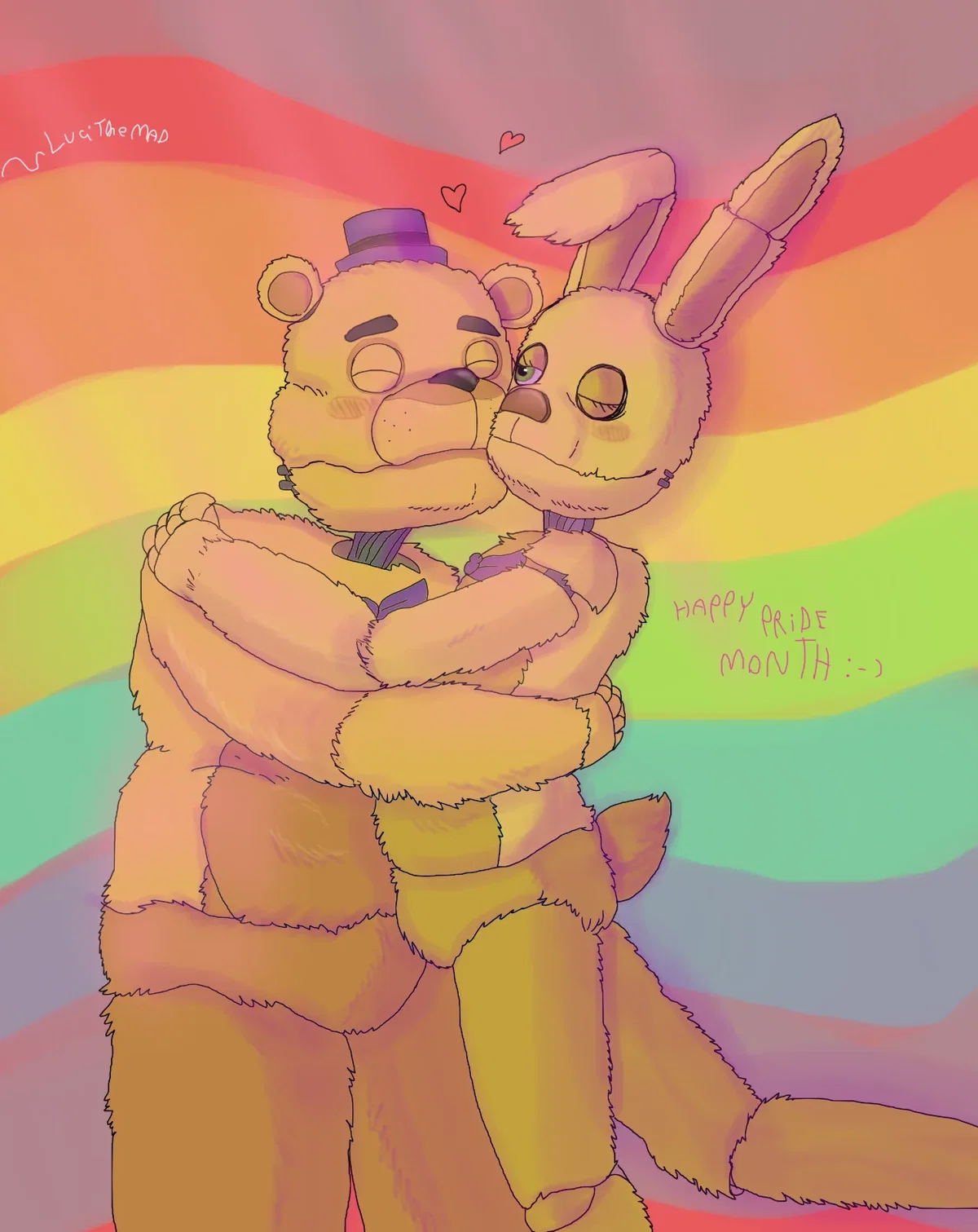 fredbear x springbonnie: William Afton attacks springbonnie
