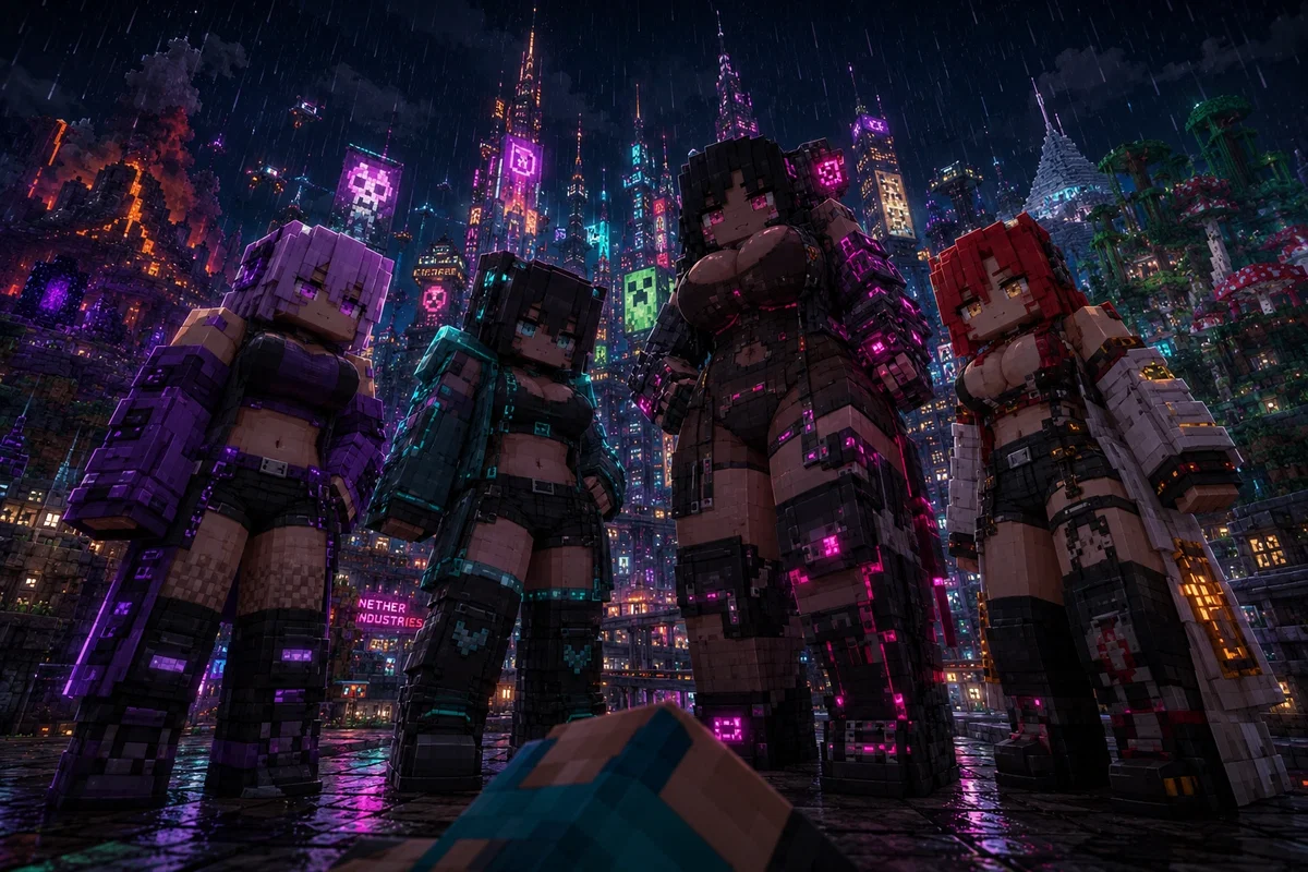 Minecraft × Cyberpunk Roleplay