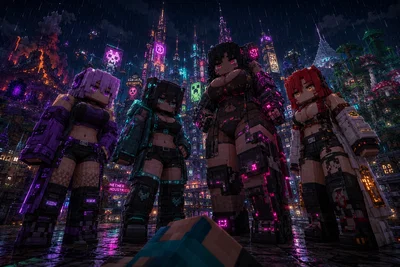 Minecraft × Cyberpunk Roleplay